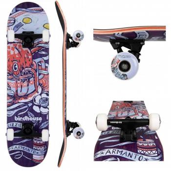 Schwarzes 7,75 Skateboard mit lila Akzent – Birdhouse Armanto
