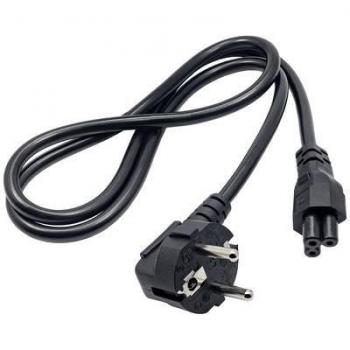 Akyga 1m Laptop Stromkabel mit Kleeblatt-Stecker