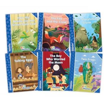 Louise Van-Pottelsberghe Jolly Phonics Folktales Blue Readers (Level 4) Complete Set (1-6)