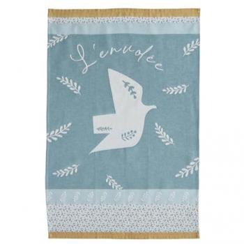 Torche de Couleurs : Envolee Bleu Jacquard 50×75 cm