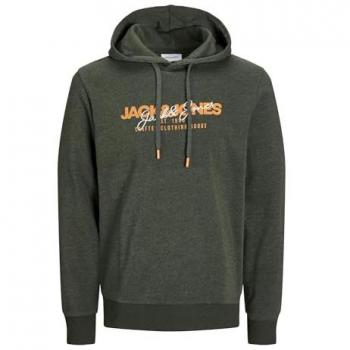 Jack & Jones Herren Kapuzenpullover JJALVIS mit Logo