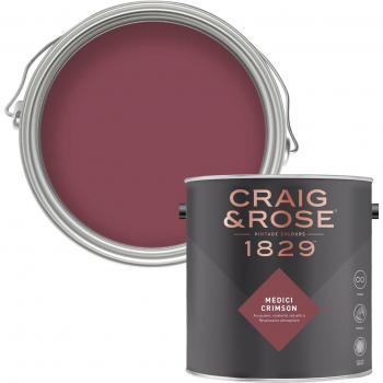 Red Harmony Interior Paint – 2.5L Chalky Emulsion (Craig & Rose)