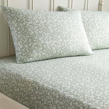 Tess Floral Ditsy Green Sheet – Easy Care Bedding