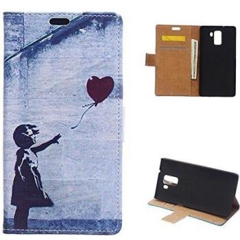 Carcasa Retro Huawei Honor 7: PU, Billetera y Stand Compacto