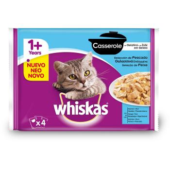 Whiskas Selección de Pescados, Pack de 4 unidades de 85 g