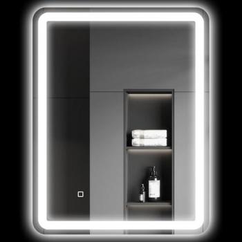 Miroir lumineux 3 couleurs pour salle de bain 70 x 90 cm