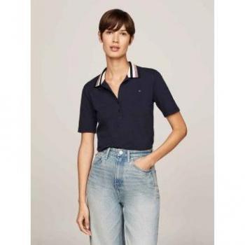 Polo à Rayures Tommies Hilfiger, Bleu, Taille Moyenne