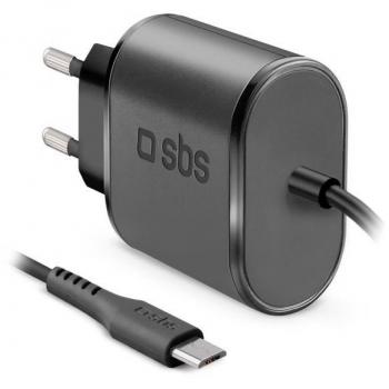 Cargador de dispositivo móvil Universal Negro Corriente alterna SBS TETRMICRO21AFAST