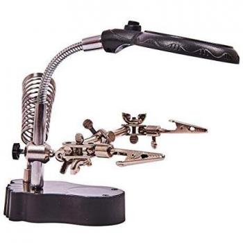 Am-Tech Helping Hands Magnifier with 2 LED Lights S2885