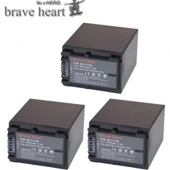 5PCS 4600mAh NP-FV100 Battery for Sony Camcorders