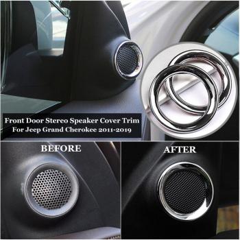 Protector de Par de Altavoces con Acabado Cromo Jeep