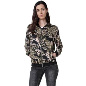 Koroshi blusa de manga larga con diseño de chaqueta y cuello redondo