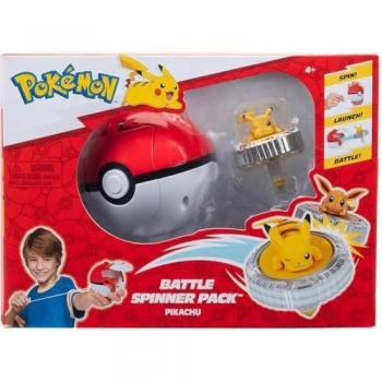 Pokémon Battle Spinner – Pack Solo Pikachu N°1 & Poké Ball