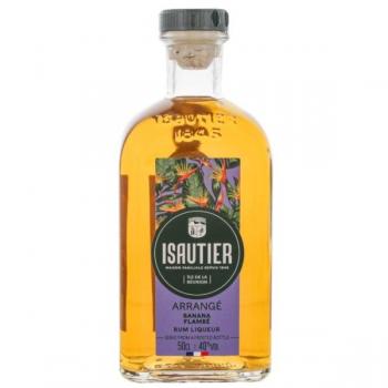 Liqueur de Rhum Banane Flambée Isautier 40% 0,5L