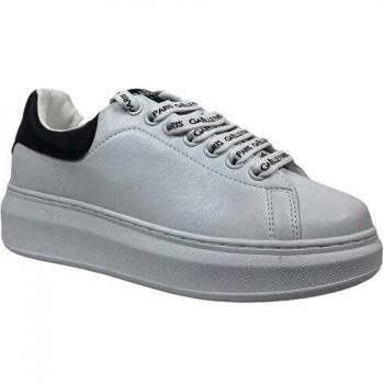 Sneakers bianche con lacci logati Gaelle