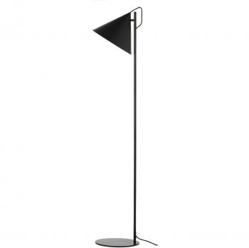 FRANDSEN Benjamin Stehlampe schwarz mit Trittbedienung