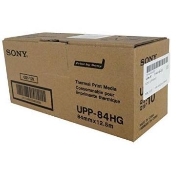Sony UPP84HG Kit 10 Rotoli di Carta Termica Ultralucida per Stampante Medicale, A7, 84 mm x 12,5 m