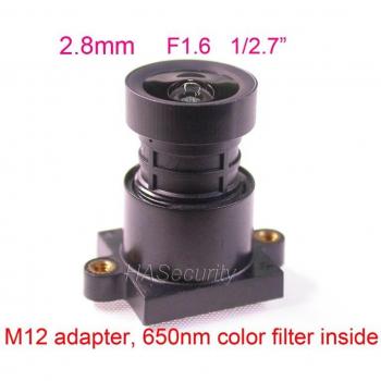 Objectif Lumicore 3,2 mm 1/2,7 f/1,6 – M12 + adaptateur 2 MP & filtre A650 nm
