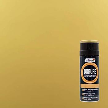 Aérosol de peinture dorée