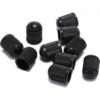 Juego de 50 Tapas de Rueda de Plástico Negro