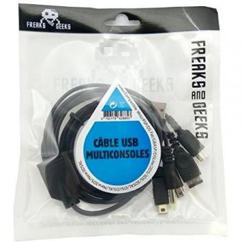 USB Multikonsolenkabel Freaks & Geeks DS Lite GBA SP 2DS 3DS XL DSi XL New 3DSXL Gamepad WiiU PSP