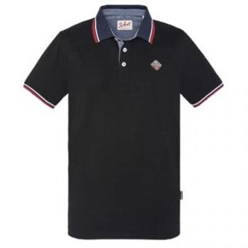 Vêtement Schott Noir – T-shirt à logo patché