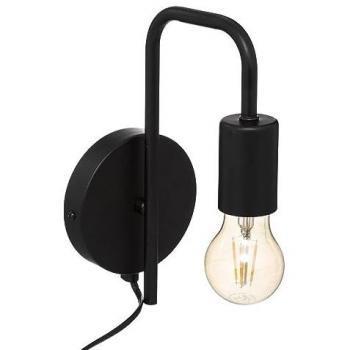 Applique murale Keli D12 noir – 1 ampoule, style contemporain