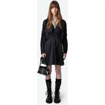 Zadig&Voltaire Robe Rooth Noir Satin