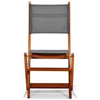 Silla Plegable de Jardín Chillvert Madera 50,65x49,60x93,20 cm
