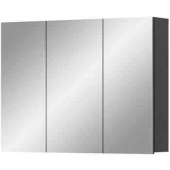 Inn.Furn Spiegelschrank Strong grau 3-türig 80 cm mit Soft-Close