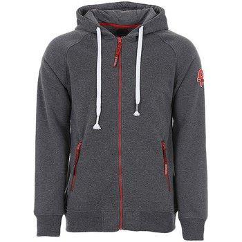 Pull zippé à capuche homme – anthracite & blanc, température Celsius