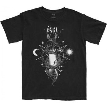 T-shirt Gojira Coton Noir Serpents Célestes Unisexe