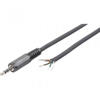 Connecteur Stéréo 3.5 mm Mâle Droit Noir