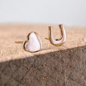 Fortune Clover & Horseshoe Hoop Earrings – Ponytail & Co