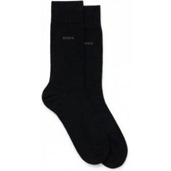 BOSS Men's Black Cotton Socks (2 Pairs)