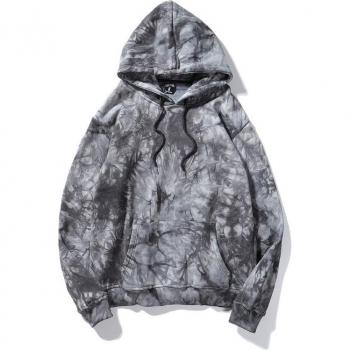 Sudadera con capucha unisex Harajuku, diseño Tie-dye, forro polar, 2XL