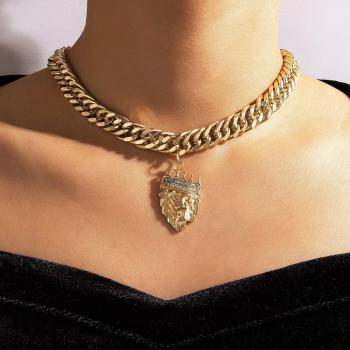 Punk Initial Choker Necklace