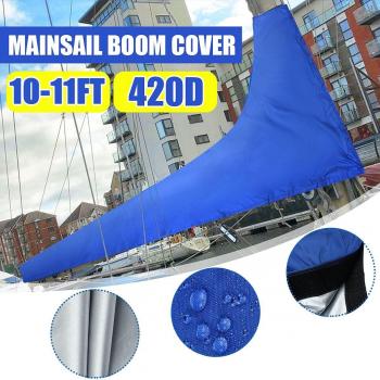Mainsail Boom Boat Cover 420D Waterproof for 8-11 Ft