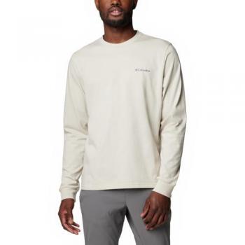 Maglietta a Maniche Lunghe Columbia CSC Seasonal Logo Bianco Pepe Uomo M