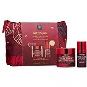 Apivita Hautelixier „Wein“ – Anti‑Falten Set, 3 Packung