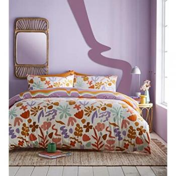 Amelie Trending Floral Duvet Cover Set, Multicolored