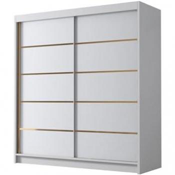 MIRJAN24 Kleiderschrank mit zwei Schwebetüren, Bali IV, 180x58x215 cm