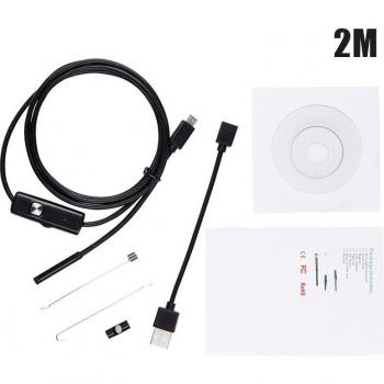 Endoscopio industrial USB HD 5.5mm con LED para Android y PC