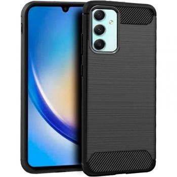 Coque en carbone noir pour Samsung Galaxy A34 5G