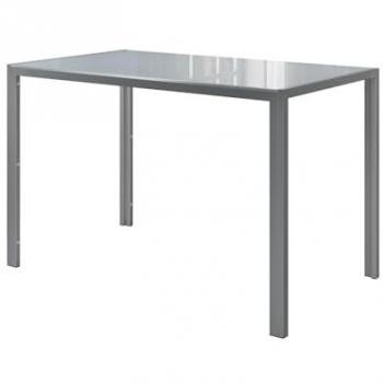 Vicco Esstisch Grand Metall Grau, 120 x 70 x 75 cm