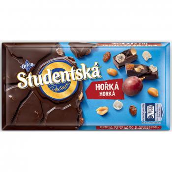 Hořká čokoláda s arašídy a hrozny 170g
