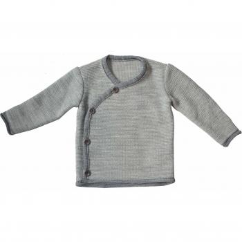 Disana Babyjacke Melange Grau-Natur Gr. 62-68