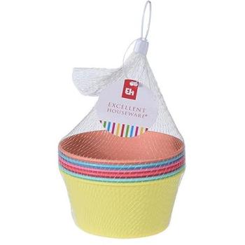 Lote 6: Bolsas de Tazón Plástico 12,5 cm × 6 cm (400 ml)