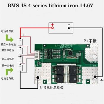 Système BMS 4S 12,8 V Auto‑Start – Carte de Protection 35 A / 600 A Instantané