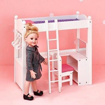 Litera con Escritorio para Muñecas Olivias Little World TD-0204A